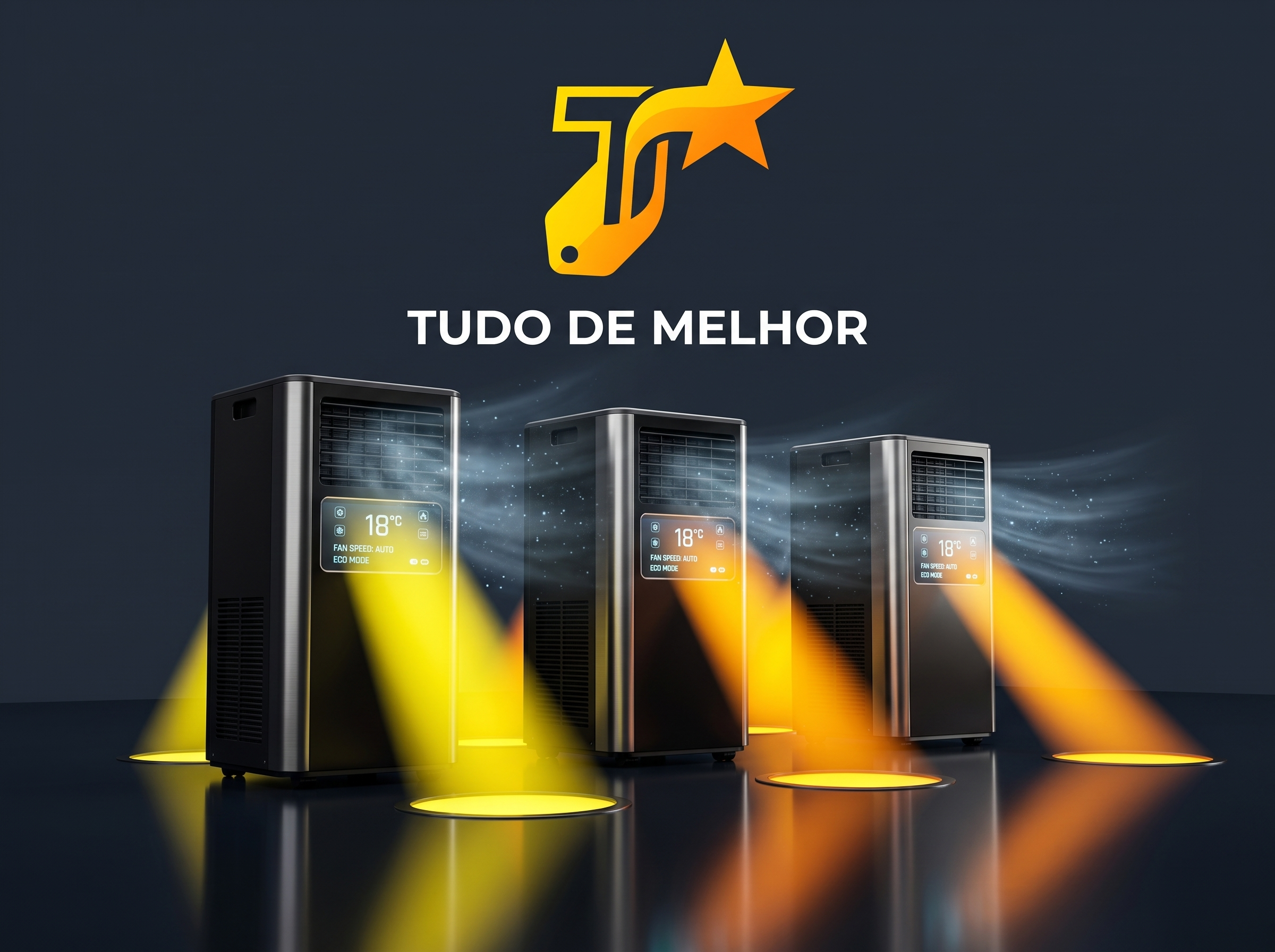 Ar-condicionado portátil — capa da categoria no ranking Tudo de Melhor